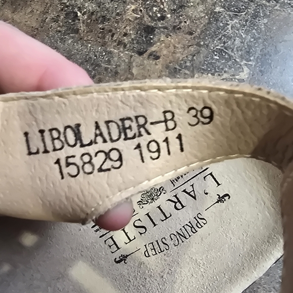 SPRING STEP L'ARTISTE BLACK STRAPPY SANDAL Euro 39 US 8 - 8.5 NWOB - Picture 4 of 8